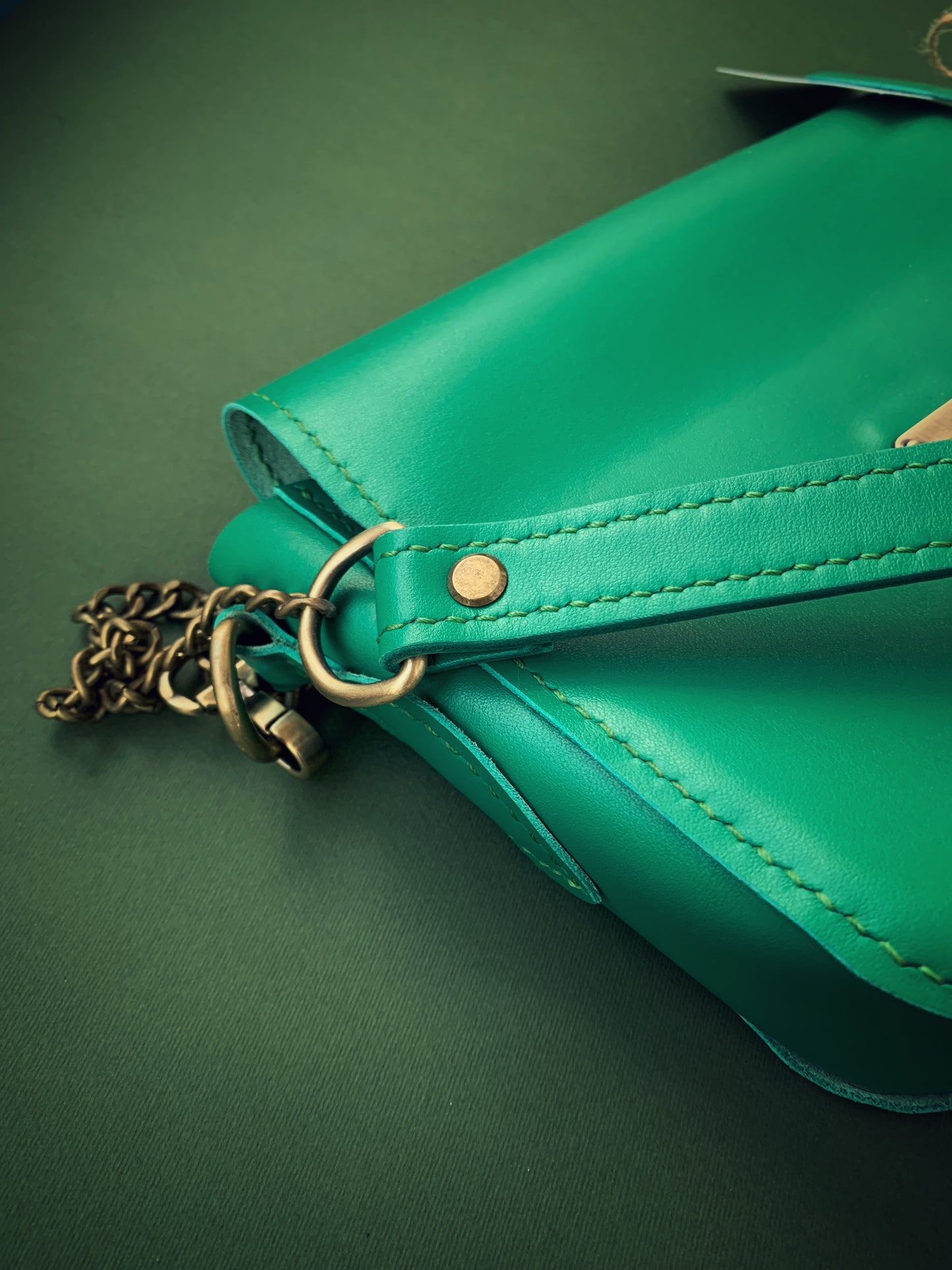 Crossbody bag made of genuine leather